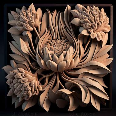 3D model torch ginger (STL)